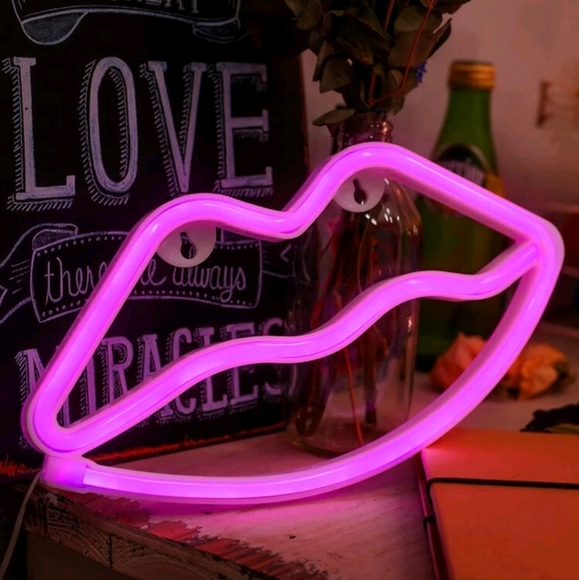 Other - 💋Pink Lips Neon Sign